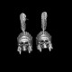 Skull Indian chief earbob 925 sterling silver skull Indian chief earring FCS20