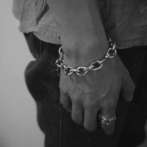 Silver Nail Bracelet design bold statement without being overly ostentatious