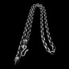 Skull S Hook Silver Basic Necklace Unveiling Elegance SSN06