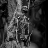 Skull necklace Handmade Silver Skull necklace SSN12
