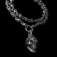 925 Silver Skull Pendant Handmade Silver Skull necklace SSN19