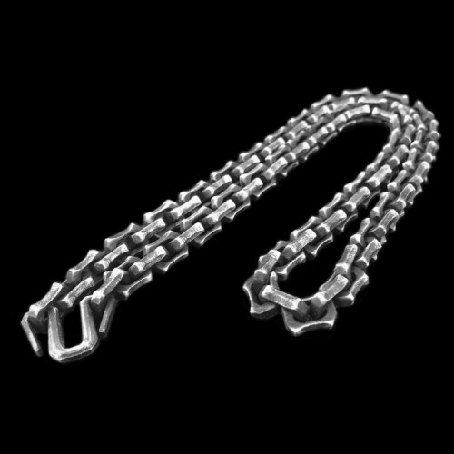 Edges Corners mens silver necklace Unlock your manhood SSN25