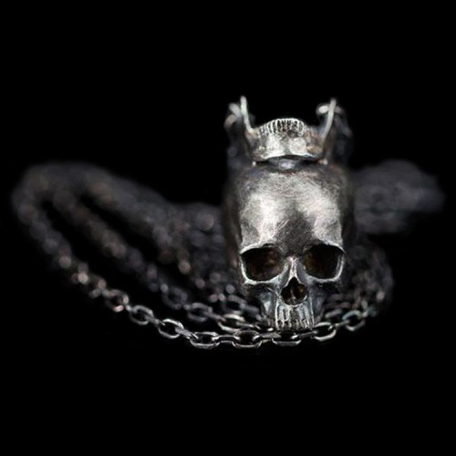 Skull Head jaw Pendant Handmade Silver Skull necklace SSN15