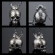 Skull Head jaw Pendant Handmade Silver Skull necklace SSN15