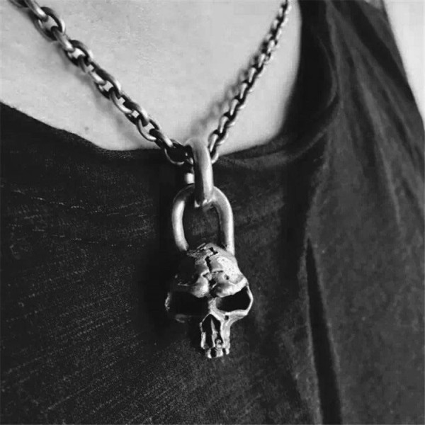 Skull Haley Pendant Silver Skull necklace SSP15