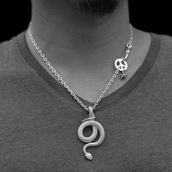 Lucky snake pendant 925 silver snake pendants SSP107