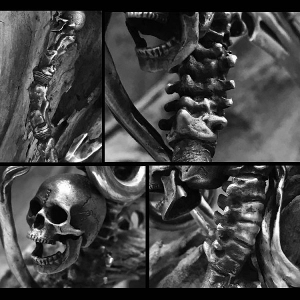 Reapers Scythe pendant 925 Sterling skull Scythe Necklace pendants SSP124