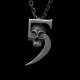 Death comes 5 pendant 925 Sterling silver Skull Scythe Necklace pendants SSP126