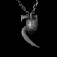Death comes 5 pendant 925 Sterling silver Skull Scythe Necklace pendants SSP126