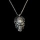 Predator necklace 925 Silver Predator mask Skull pendant necklace 