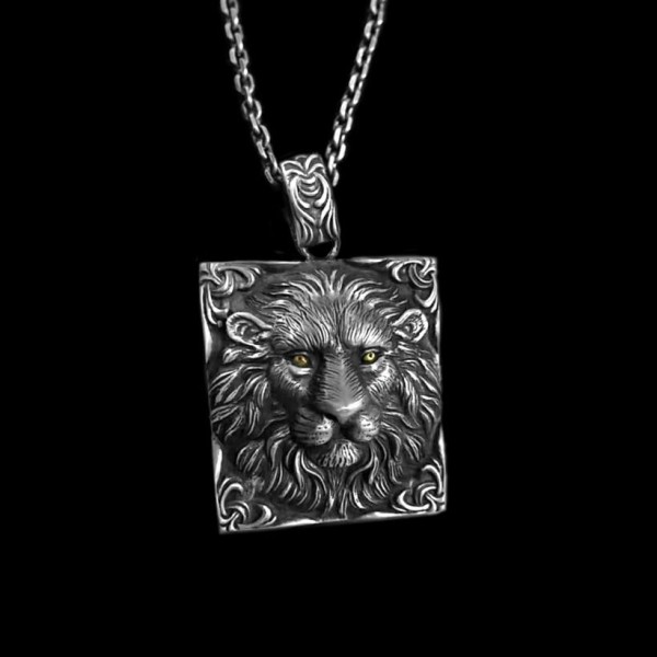 Lion pendant 925 Sterling silver Super cool Lion pendants SSP128