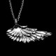 Reborn feathers pendant 925 silver wing pendants SSP133