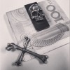 Bone Cross Thighbone s999 silver pendants SSP95