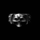 Clown Skull Ring Silver Skull mens pinky rings deathshead ring usa