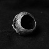 Rugged Skull rings 925 Silver Crackle Skull rings SSJ07