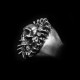 Skull Rings 925 Silver sunflower Skull ring SSJ09