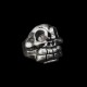 Large tooth skull ring 925 silver To grimaceskull skull ring Grin SSJ91