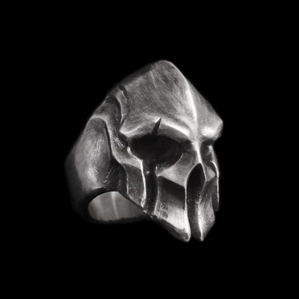 Mysterious Mask ring skull mask solid 925 Silver Ring mask skull rings SSJ95