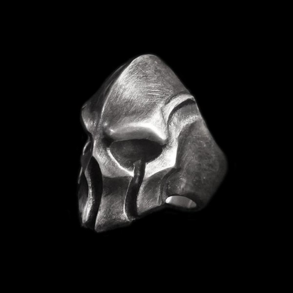 Mysterious Mask ring skull mask solid 925 Silver Ring mask skull rings SSJ95