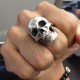 Realistic skull ring 925 silver skull ring SSJ102