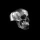 Realistic skull ring 925 silver skull ring SSJ102