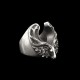 Horseshoe-ring| Deer head Horseshoe ring 925 Silver mens pinky rings