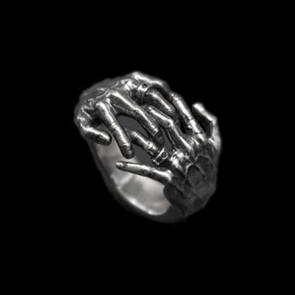 Silent handshake Live out the self 925 silver mens pinky rings