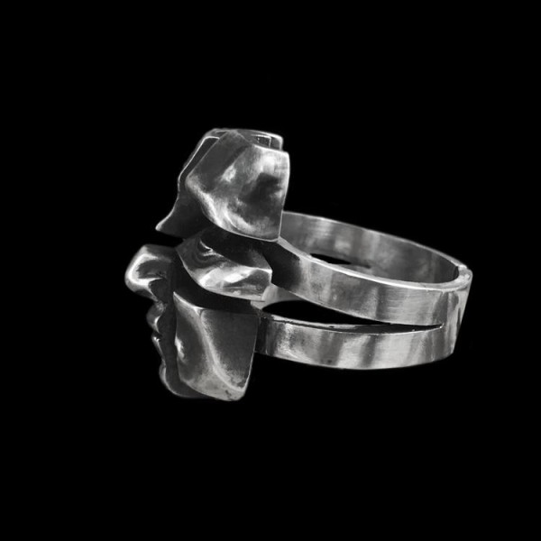 Abstract ring wearable masterpiece that transcends mere jewelry