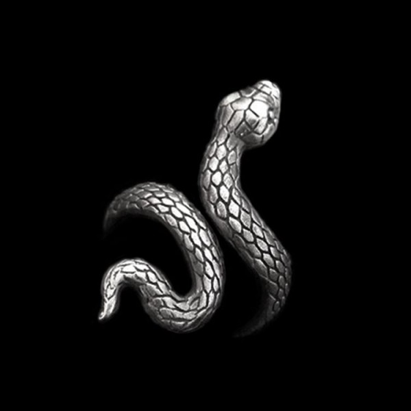 Snake ring Enduring Beauty925 silver mens snake ring 