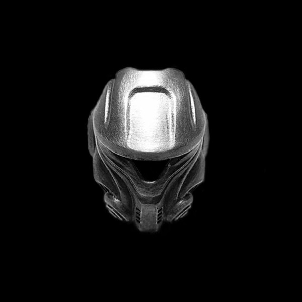 Interstellar helmet ring 925 silver Biochemical Helmet Mask skull rings SSJ162