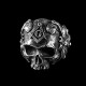 Free-Mason skull ring 925 Sterling silver Free and Accepted Masons No jaw skull rings SSJ171