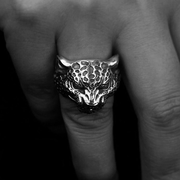 Leopard ring 925 Sterling silver Original handmade leopard rings SSJ181