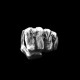 Fist rings 925 Sterling silver Fist ring symbolizes power