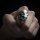 Struggling soul skull ring 925 Silver skull rings SSJ211