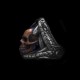 Poison Black Mamba ring 925 Silver Viper skull rings SSJ215