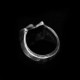Silver Fox ring 925 Silver polygon lowrie mens pinky rings