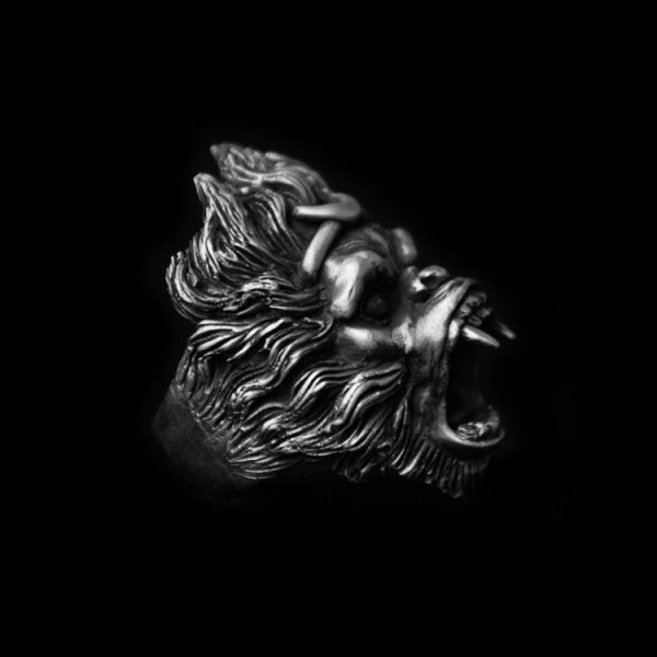 Monkey ring of Angry - Monkey King ring made of 925 sterling silver