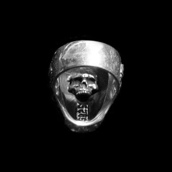 Skull mask Ring Skull Jewelry 925 Silver Skull ring SSJ34