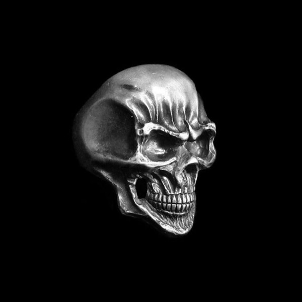 Smile Skull ring Skull Jewelry 925 Silver Smile of death Skull rings SSJ70