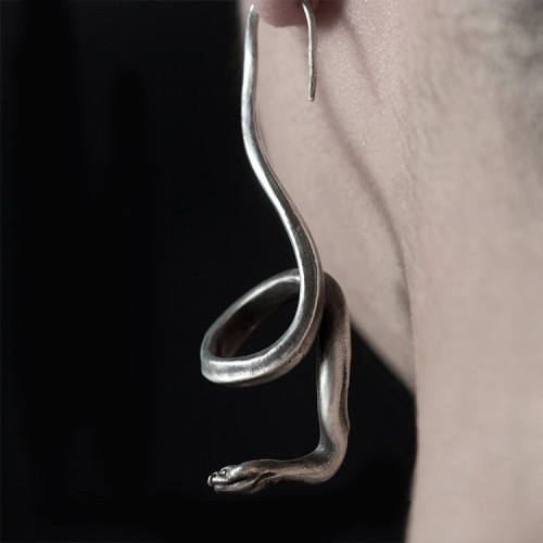 Little snake earring 925 sterling silver snake earring FCS33