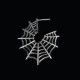 Spider web earring 925 sterling silver cobweb earring FCS35