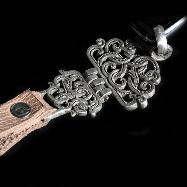 Lucky Patterns Key buckle 925 silver Decorative Pendant YSK01
