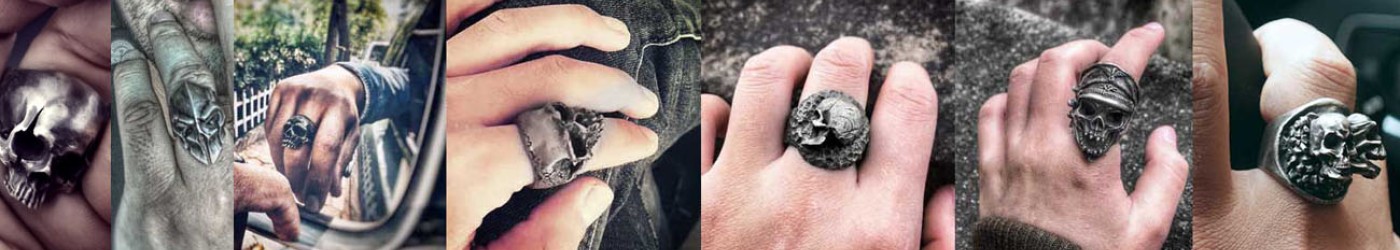 What kind of man is suitable for wearing a skull ring?