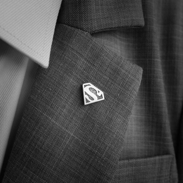 Superman brooch 925 silver brooches Bollar brooch Badge BRC-06