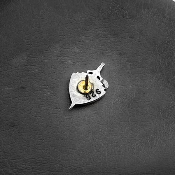 Scorpion shield brooch 925 silver brooches Bollar brooch Badge BRC-18