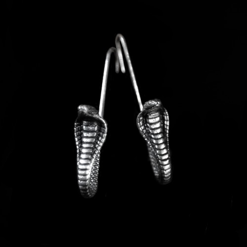 Cobra earring 925 sterling silver snake earrings FCS36