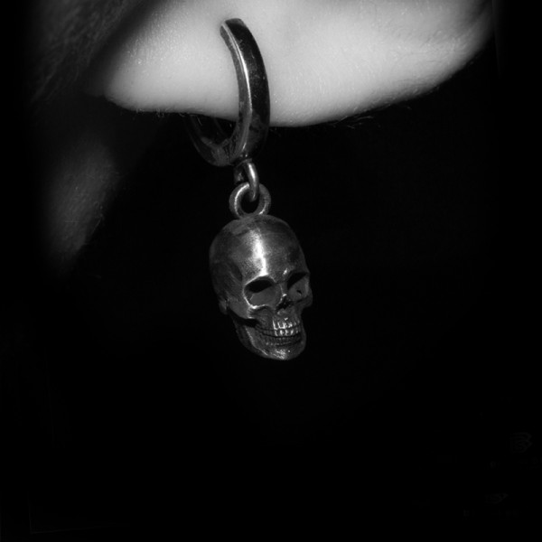 Mens skull earrings become an extension of your identity