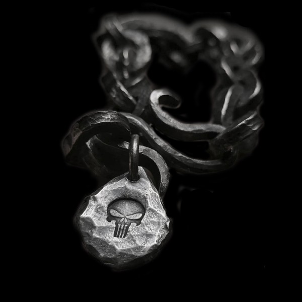 Punisher Bracelet Handmade 925 silver Tough guy Bracelet SSB106