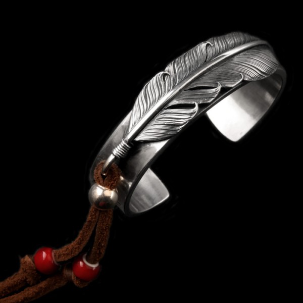 Feather bracelet Original Design Handmade 925 silver bracelets SSB87