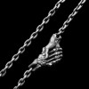 Demon trade Handmade Silver Skull necklace SSN04